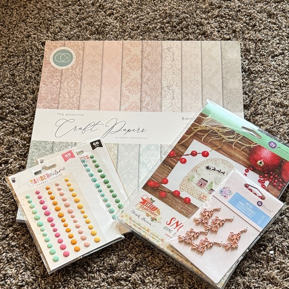 Other - Craft Papers and Embellishments Set